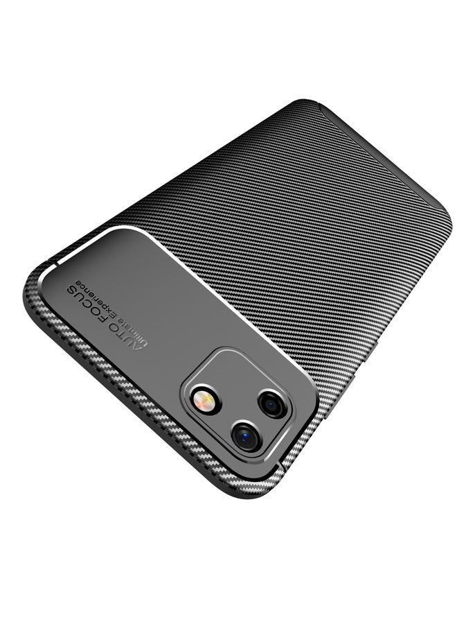 S-TOP Case For OPPO Realme C20 Carbon Fiber Texture Shockproof TPU Case - Image 3