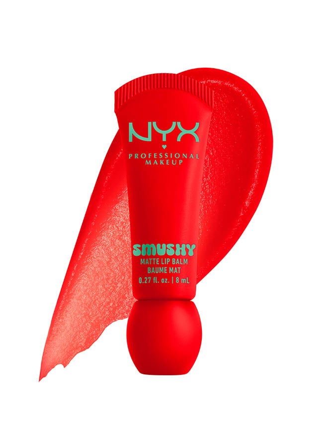 NYX PROFESSIONAL MAKEUP Smushy Matte Lip Balm, Soft Diffused Color, Matte FinishSoft Sorbet - Image 1