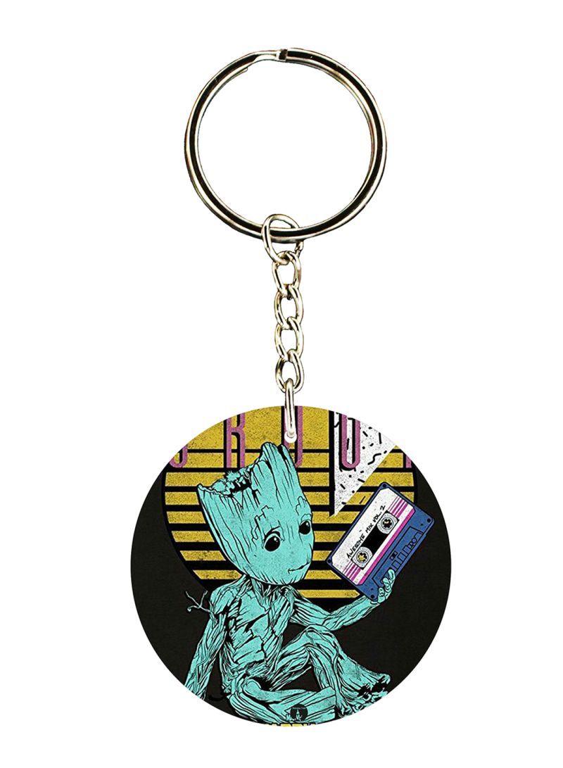 Groot Printed Keychain