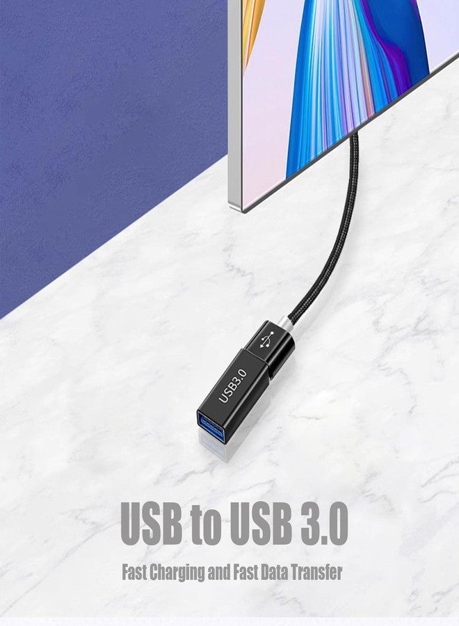 مجموعة من 4 محولات USB أنثى إلى USB أنثى لتوصيل جهازين بمنفذي USB ذكر، موصل تمديد محول USB أنثى إلى أنثى متوافق مع MacBook Pro/Air و iPad Pro و Google Pixel و Apple وغيرها. - Image 3