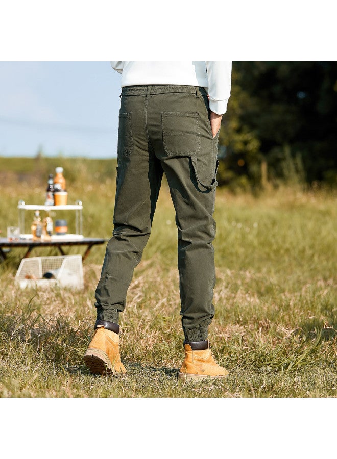 ROMON بنطلون كارجو أمريكي للرجال رائج】بنطلون بارا تروبر للخريف والربيع، بنطلون عصري متعدد الاستخدامات بقصة ضيقة للرجال - Image 5