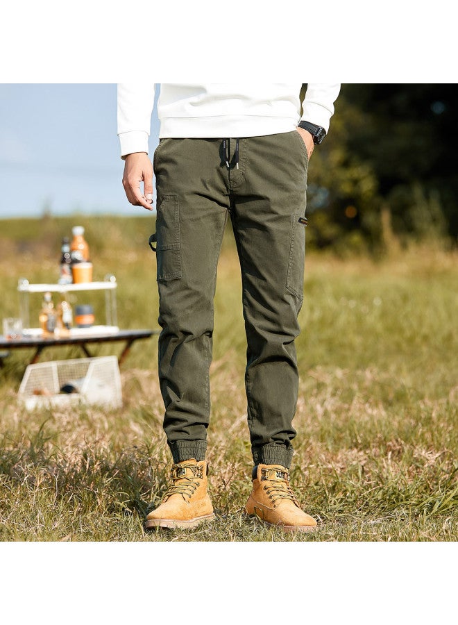 ROMON بنطلون كارجو أمريكي للرجال رائج】بنطلون بارا تروبر للخريف والربيع، بنطلون عصري متعدد الاستخدامات بقصة ضيقة للرجال - Image 4