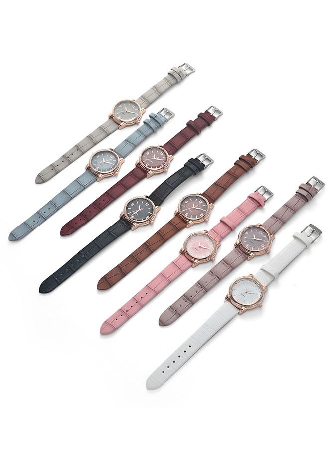 QUARTZ Women's Two-Color Quartz Watch (Brown) Luxury Women Watches Analog Quartz Watch Bracelet Watch Mesh Band Waterproof Wrist Watches for Ladies  - Image 3