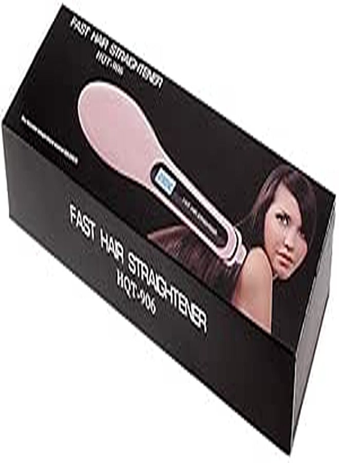 LCD Fast Hair Straightener (White)