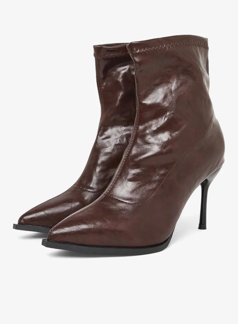 Take Two Women Burgundy Leather Ankle Boots