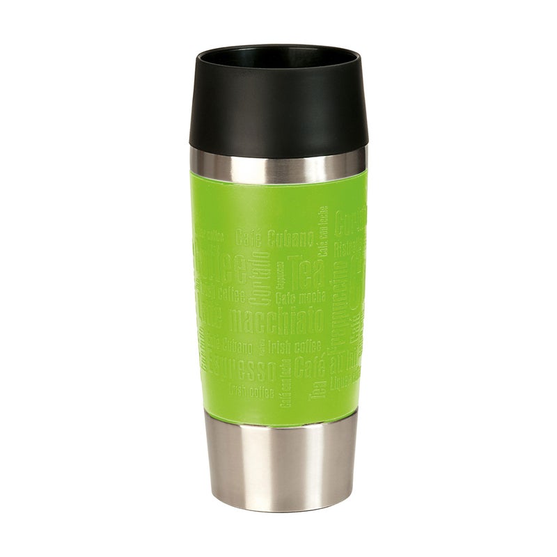 Emsa 513548 Travel Mug Insulated Drinking Cup with Quick Press Closure 360 ml Lime