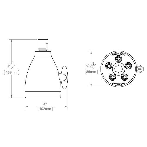 Speakman S-2005-H-E2 Hotel Anystream Shower Head for Stylish Bathroom Décor, 2.0 GPM, Chrome - Image 4