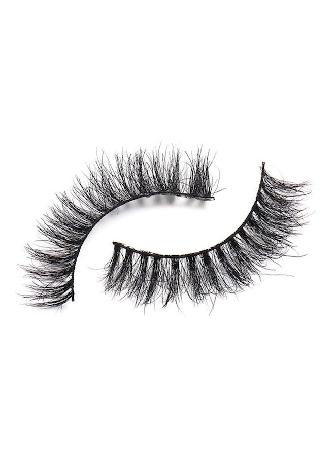 Loquat 1 Pair Reusable 3D Flase Eyelashes Black - Image 3