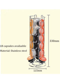 OASISWJ Capsule Coffee Pod Holder Stainless Steel Tower Stand Storage Rack  - Image 2