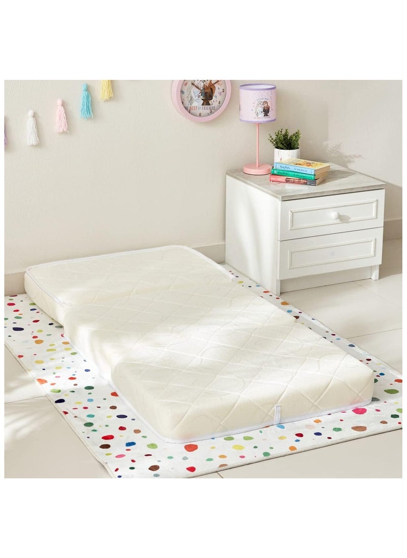 Karpentone - Foam Mattress Folding Tri-3-pieces Foldable Travel Camp Guest With Cover-mattress Single Mattress Hand Carry Mattress For Baby Size 180x90 Cm - White - Image 1