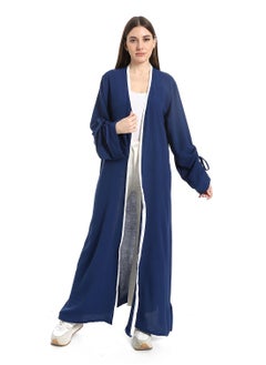 Caesar Women's long cardigan with stripes on the sleeves  - Image 1