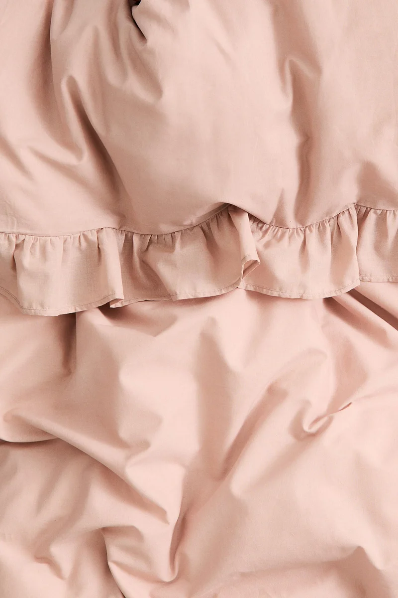 H&M Flounced double/king duvet cover set