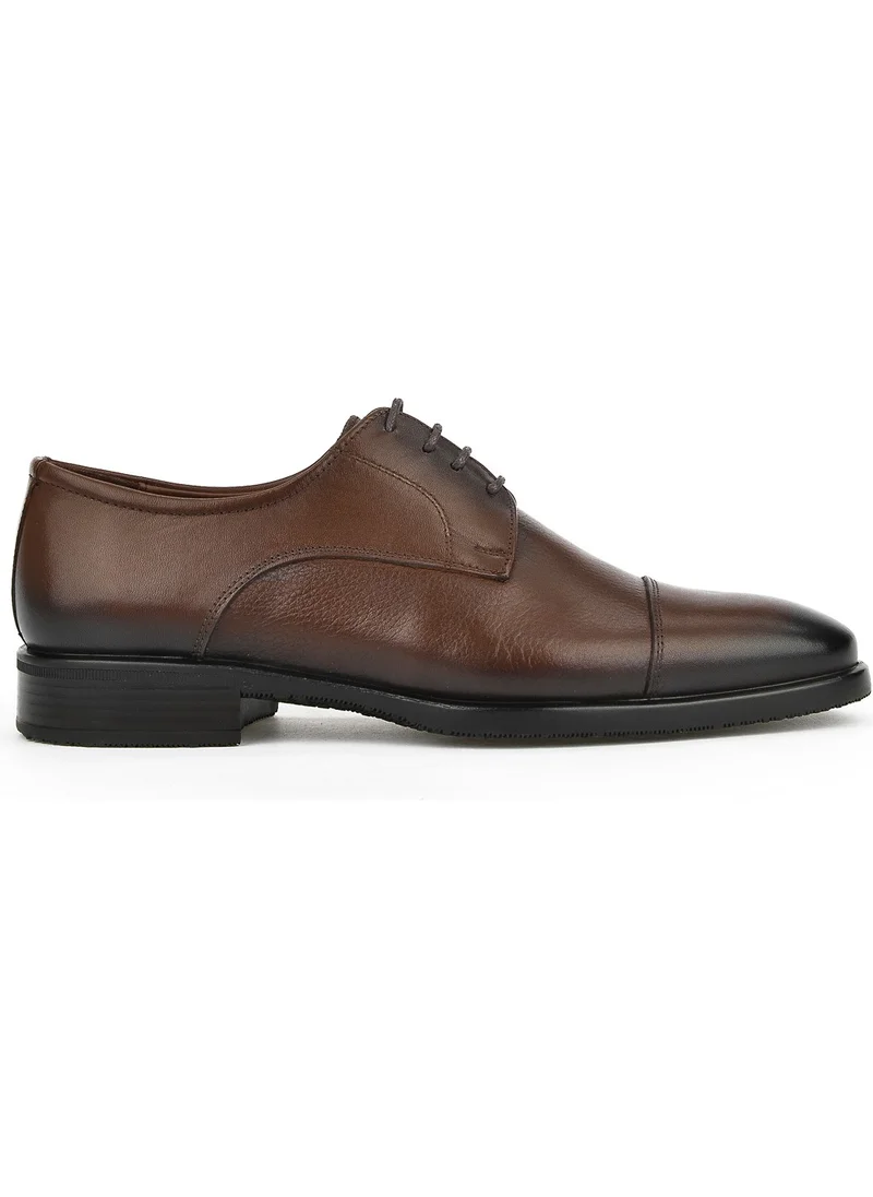 Ziya , Men's Genuine Leather Shoes 123745 8009 Brown