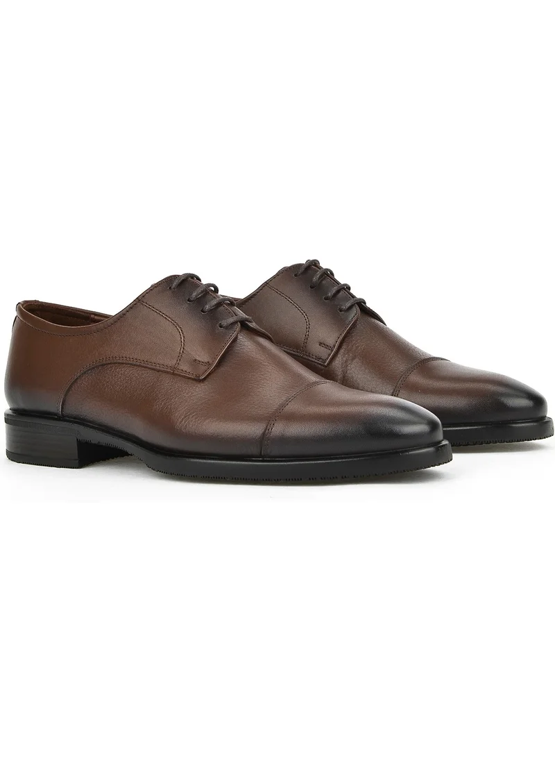 Ziya , Men's Genuine Leather Shoes 123745 8009 Brown