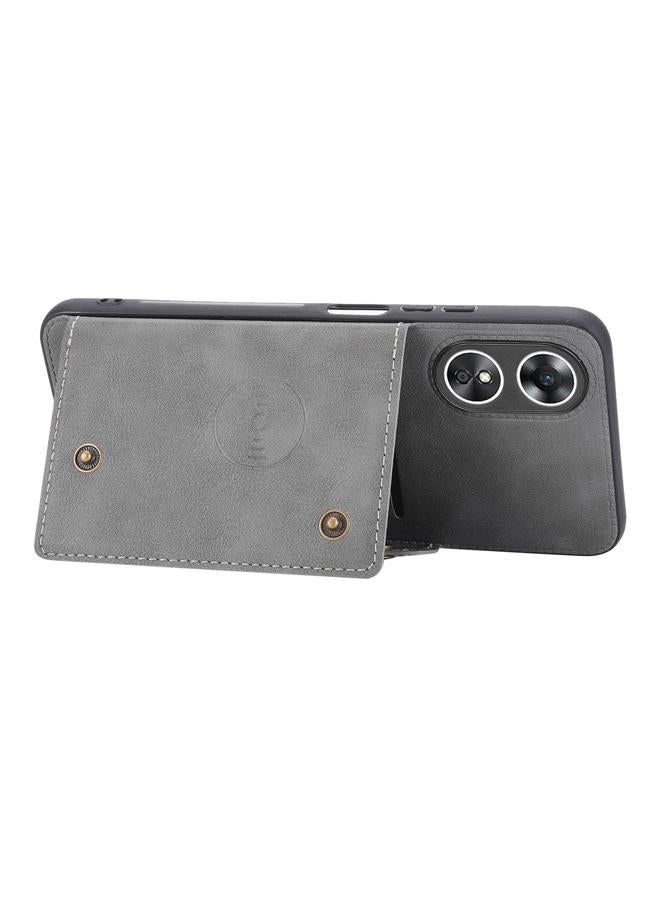 S-TOP Case For OPPO A17 Double Buckle Magnetic Phone Case - Image 3