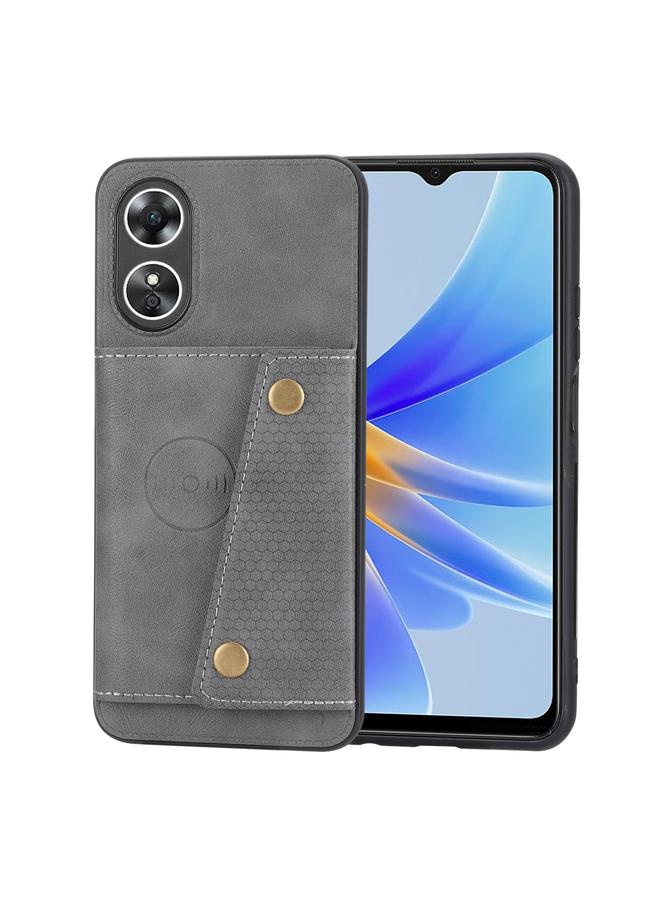 S-TOP Case For OPPO A17 Double Buckle Magnetic Phone Case - Image 1