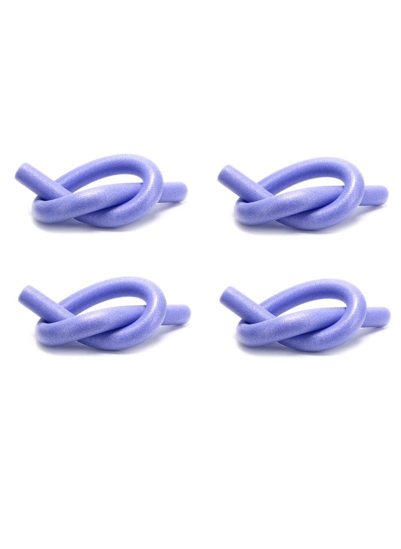 ISHWAZ Bundle of 4 Purple Swimming Pool Noodles - Perfect Swimming Tool For aquatic Workouts, For beginners and trainers  - Image 1