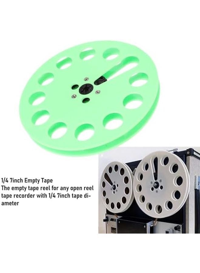 Green Plastic Empty Take Up Reel 7 Inch 12 Holes for ReVox Tape Player Opening Machine Part - Image 4