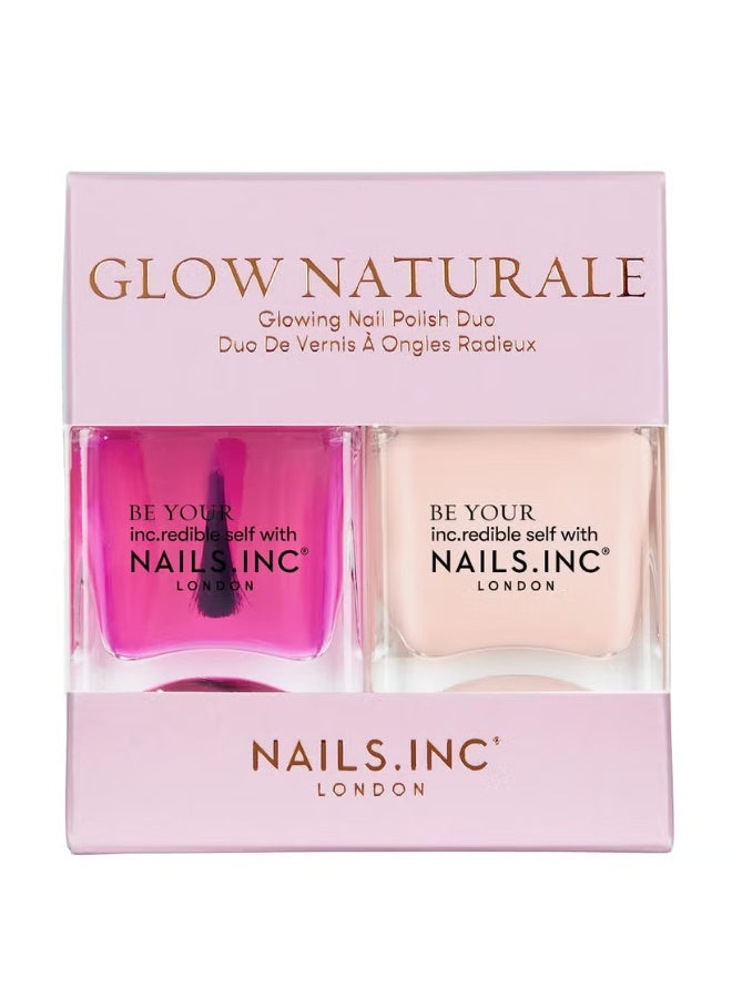 nails inc. Glow Naturale Nail Polish Duo - Image 1