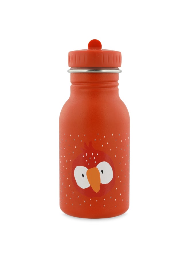 Trixie Stainless Steel Water Bottle - 350ml - Mr. Parrot - Image 1