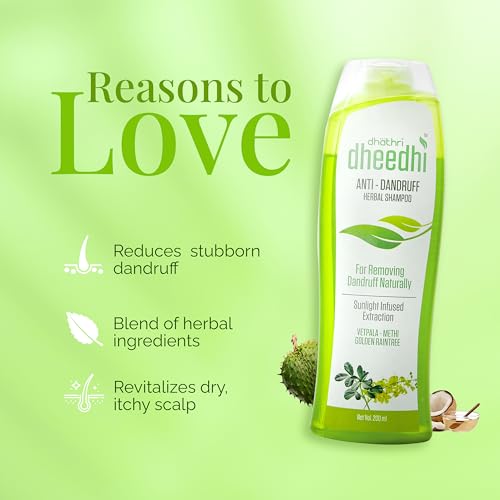 Dhathri Dheedhi Anti Dandruff Shampoo - 400ml, Shampoo for Dandruff and Itchy Scalp| Herbal Shampoo for Dandruff Treatment to Reduce Dandruff & Scalp Itchiness| An Ayurvedic Shampoo for Women and Men - Image 3