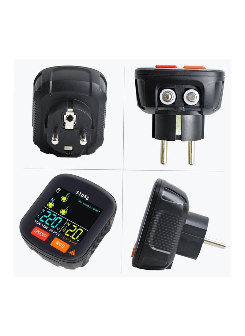 Generic Outlet/Receptacle Tester Outlet Tester Electrical Standard 125V AC Outlets with LCD Display,  Socket Checker, Electric Voltage Tester 6 Visual Indication/Wiring Legend for Home & Professional Use  - Image 5