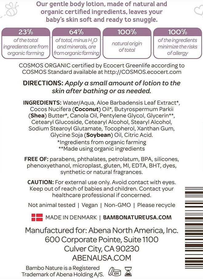 BAMBO NATURE Snuggle Time Body Lotion, 16.9 fl oz Bottle, 1 Count  - Image 5