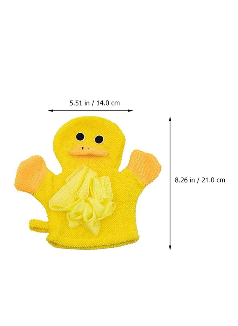 Oasisgalore 4pcs Bath Mitt Washcloths Gloves Toddler Cute Bath Mitt Easy to Lather for Boys Girls  - Image 2