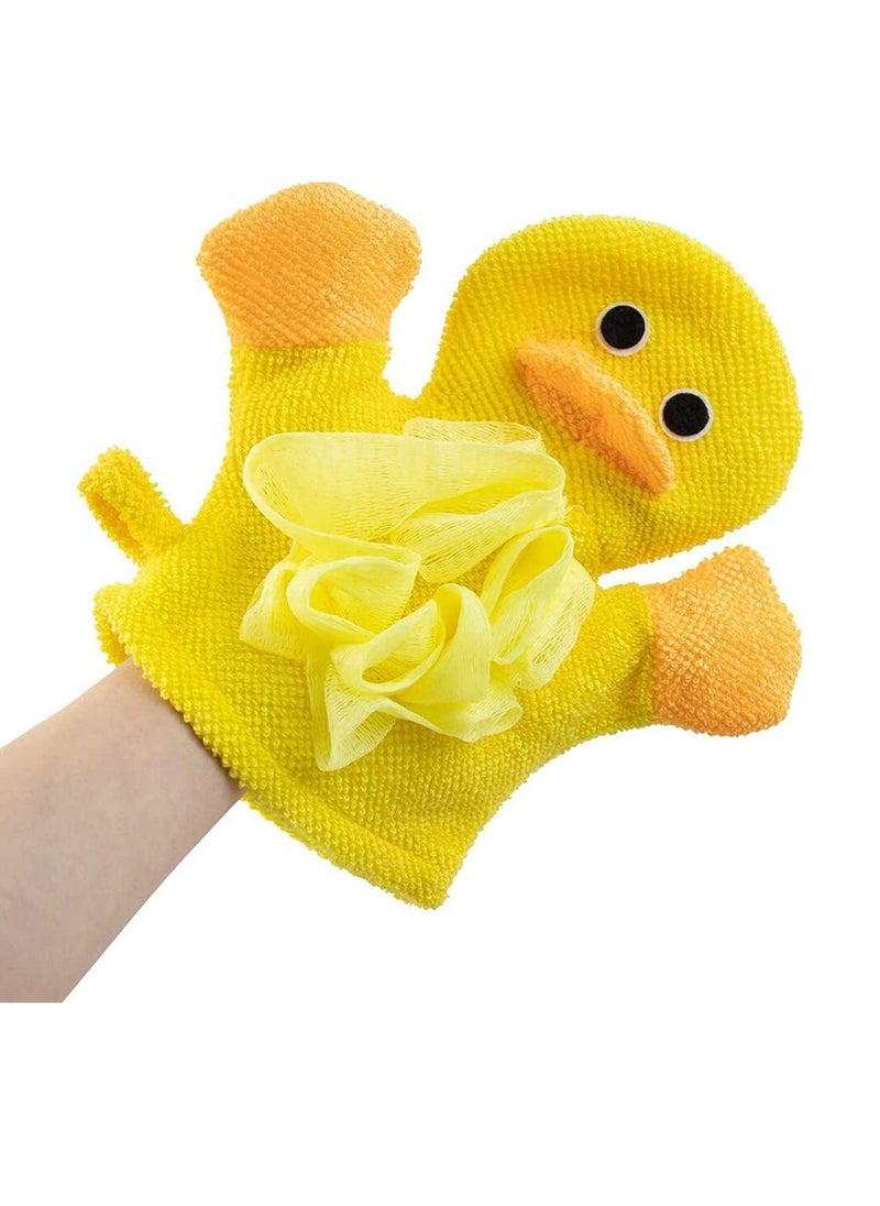 Oasisgalore 4pcs Bath Mitt Washcloths Gloves Toddler Cute Bath Mitt Easy to Lather for Boys Girls  - Image 3