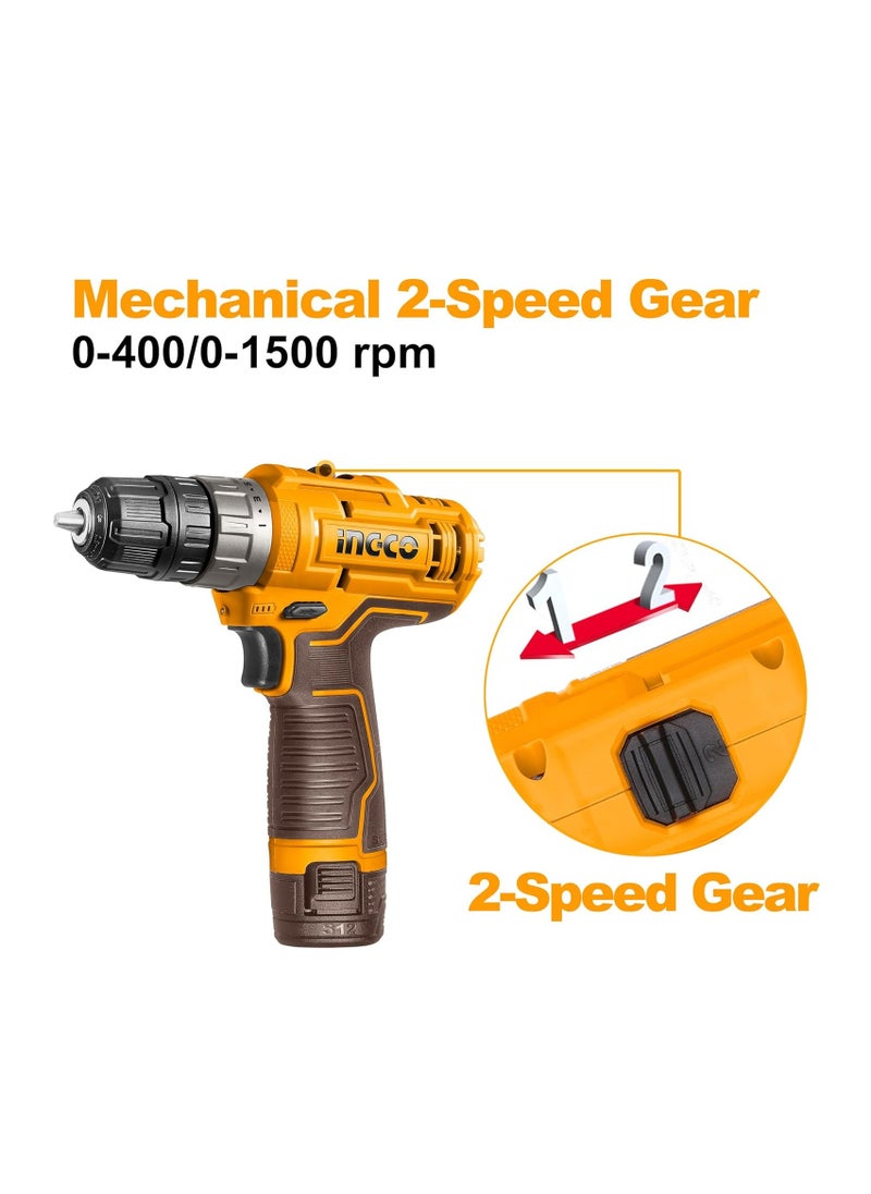 INGCO INGCO 12V Cordless Drill Machine - CDLI12202  - Image 4