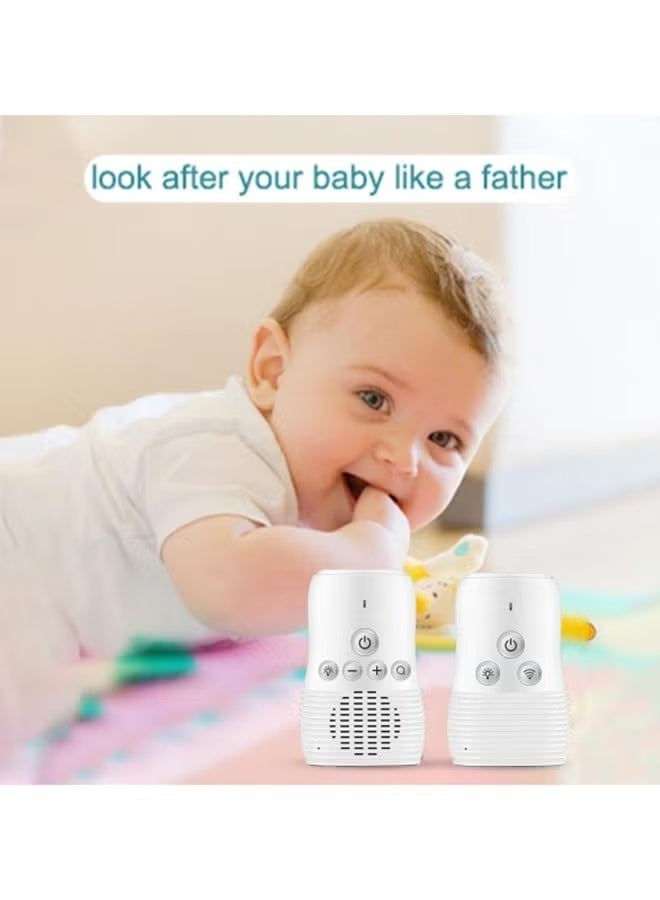 Wireless Rechargable Audio Baby Monitor With Night Light, High Sensitivity Microphone And Speaker - Image 3