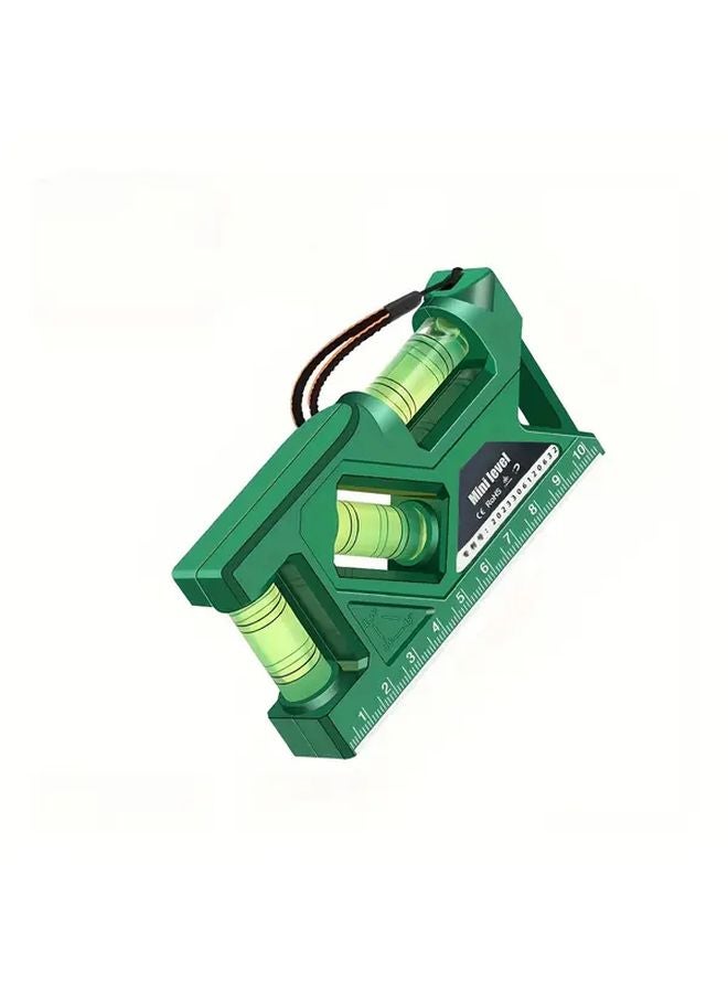 Green Magnetic Level High Precision 3 Bubble Indicators Impact Resistant ABS - Image 1