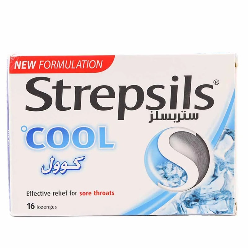 Strepsils Cool for Effective Sore Throat Relief- 16 Lozenges - Image 1