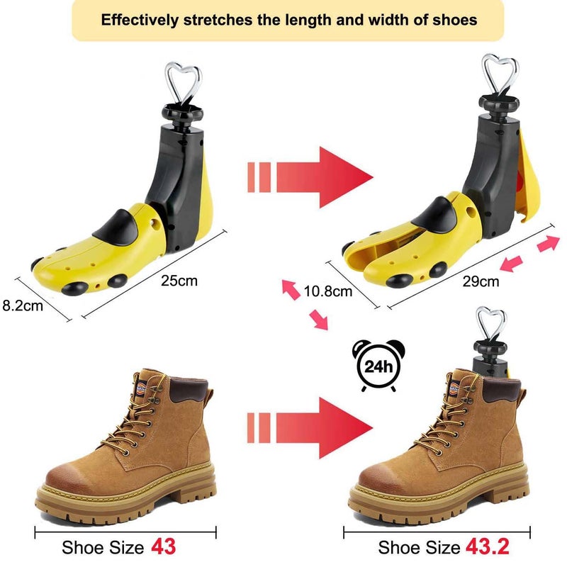 Tigcent Shoe Stretcher Men Women, Boot Stretcher Women Men Shoe Tree Adjustable Shoe Stretcher Wide Feet, Pack of 1 (Pack of 1, Women Size 10-13.5,Men's 9-13) - Image 3