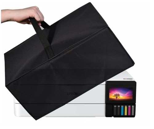 AF-WAN Heavy Duty Waterproof Double Layers Printer Dust Cover for Epson Photo ET-8550 Wireless Wide-Format All-in-One Supertank Printer (Black) - Image 1