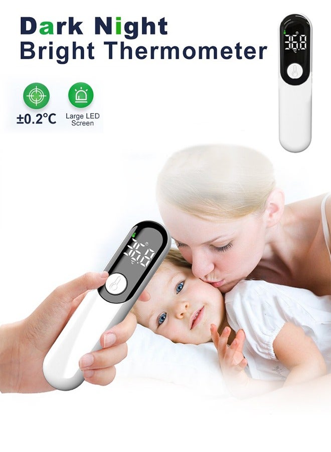 Non-Contact Forehead and Ear Thermometer, Digital Infrared Thermometer for Adults and Children, Mute and Memory Functions, Fast and Accurate Measurement - Image 1