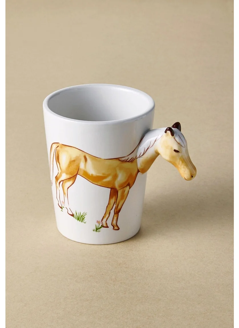 The Mia Horse Mug with Handle 420 ml