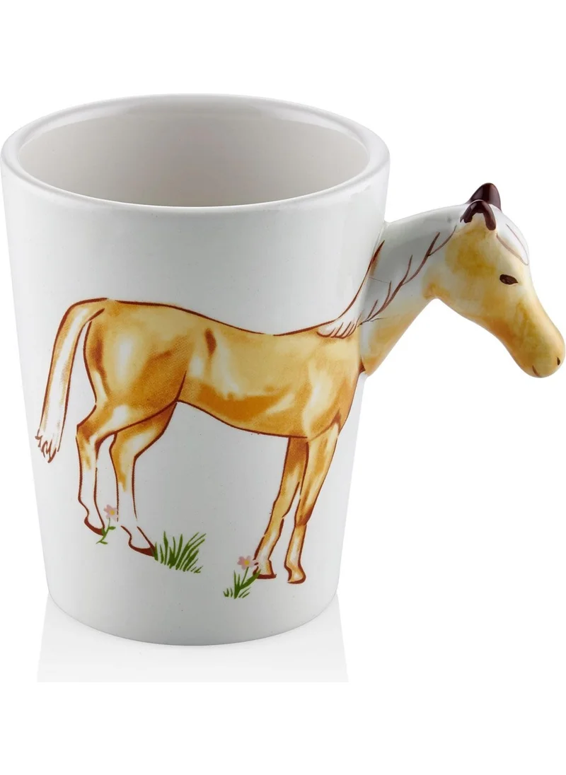 The Mia Horse Mug with Handle 420 ml