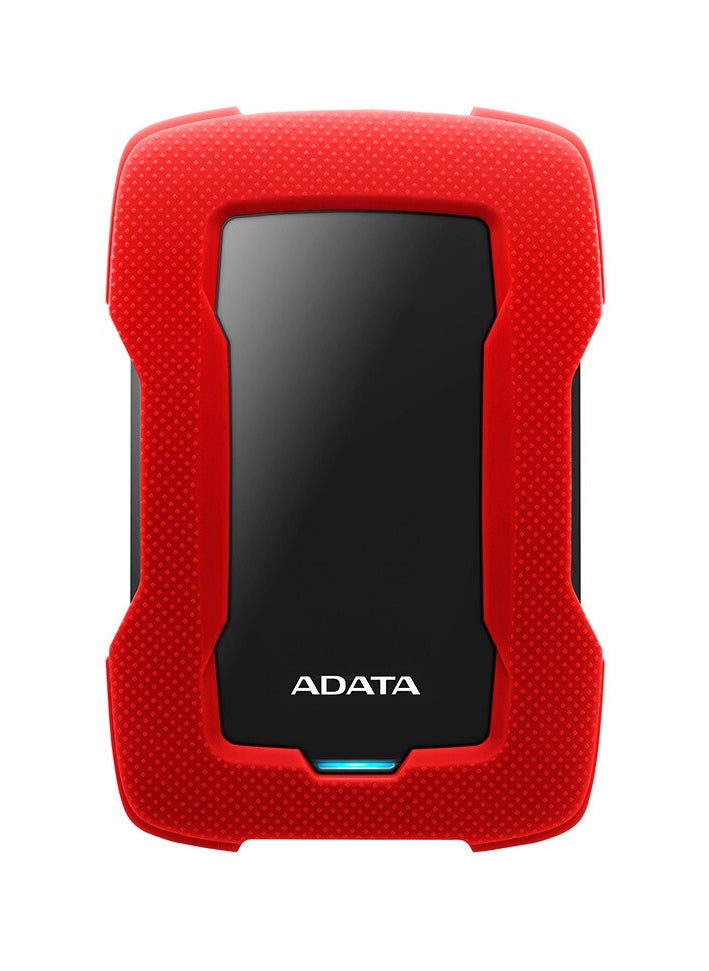 ADATA - ADATA HD330 5TB USB 3.0, High-speed Shock-absorbing External Hard Drive, Extra Slim Portable Waterproof Mobile Hard Drive, (5TB Red) - Image 1