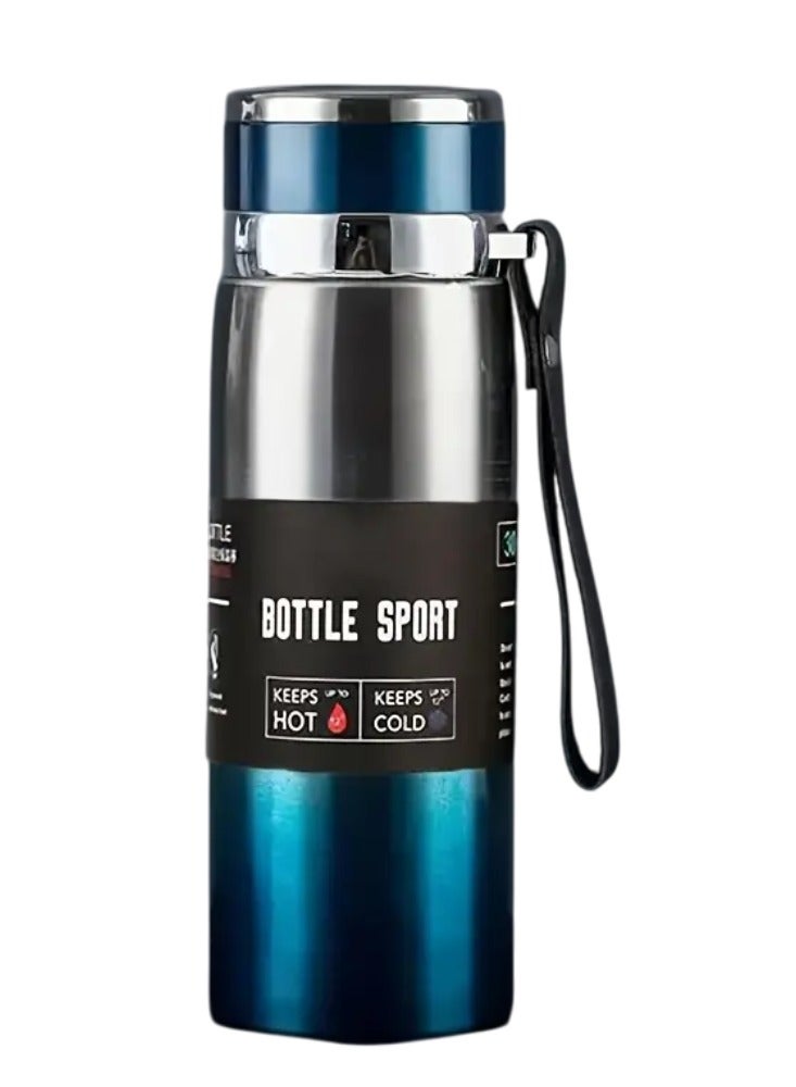 سبال كوب سفر مزدوج الجدار من الفولاذ المقاوم للصدأ، زجاجة مياه معزولة سعة 1000 مل، ترمس للسيارة، للاستخدام الخارجي - Image 1