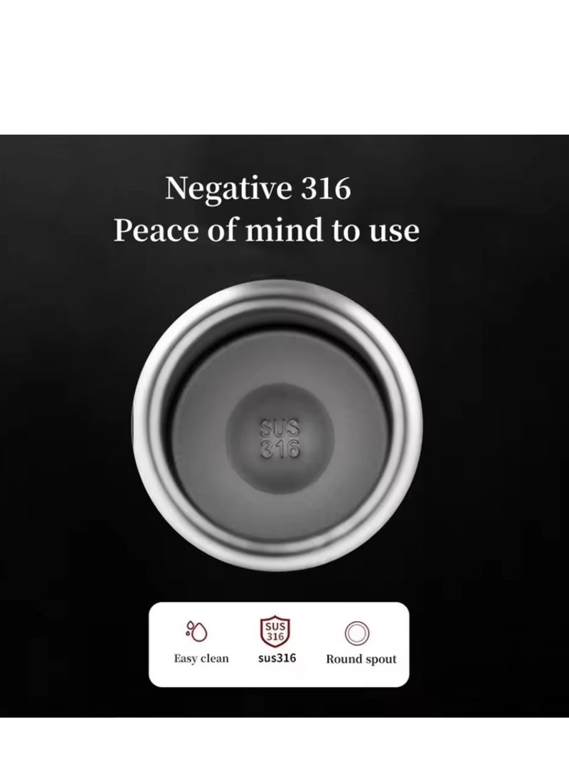 سبال كوب سفر مزدوج الجدار من الفولاذ المقاوم للصدأ، زجاجة مياه معزولة سعة 1000 مل، ترمس للسيارة، للاستخدام الخارجي - Image 4