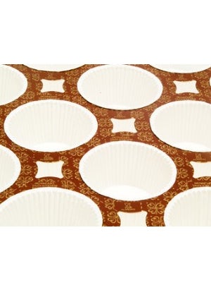 CICI - Paper Muffin Cupcake Mini Cake Mold Tray 24 Holes 10 Pieces - Image 1