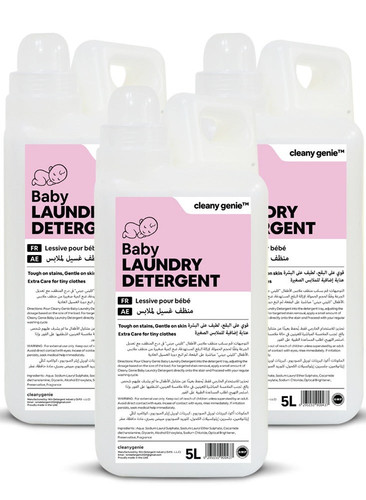 cleany genie Sensitive Baby Laundry Detergent Liquid 3X5L 