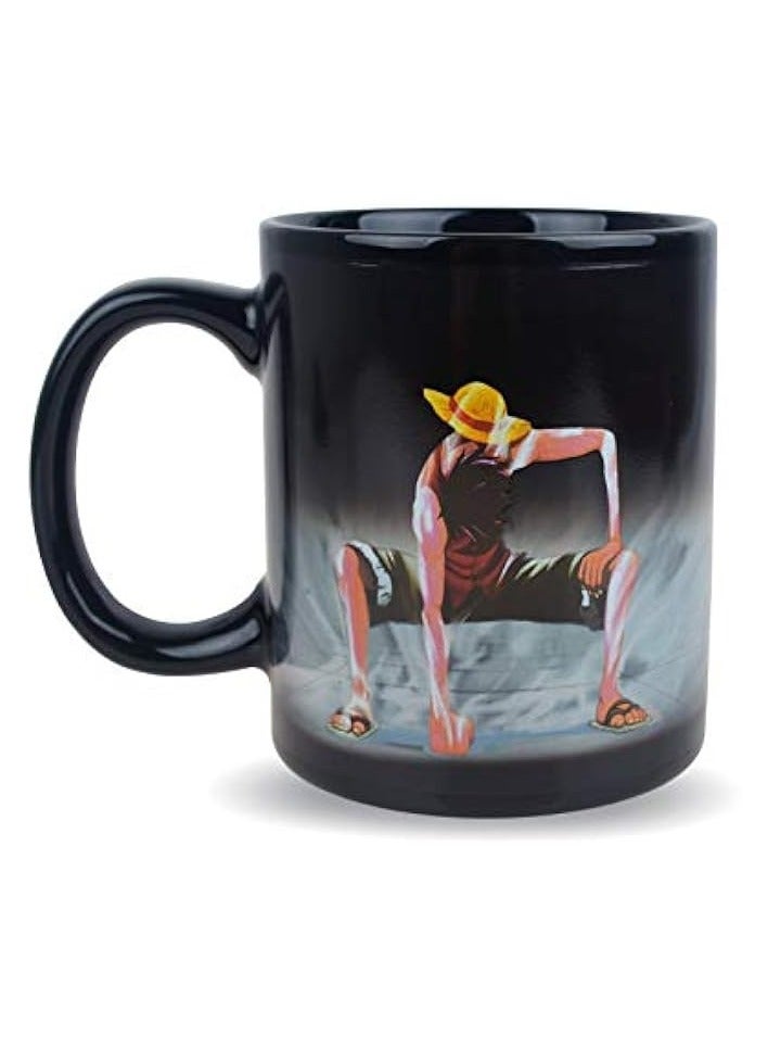 Green Tiger One Piece Luffy Changing Coffee Mug Heat-sensitive Reactive Ceramic Cup Coffee Mug - Image 1
