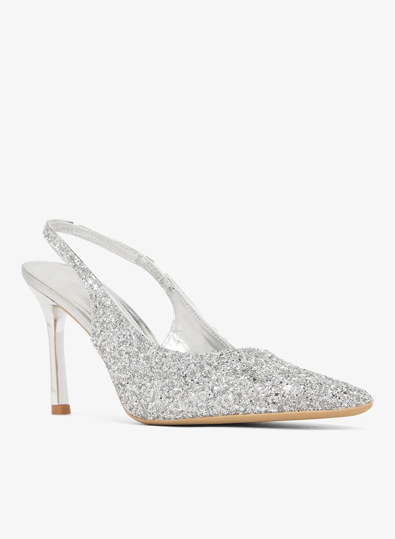 Ella Limited Edition Glitter Embellished Sling Back Pumps