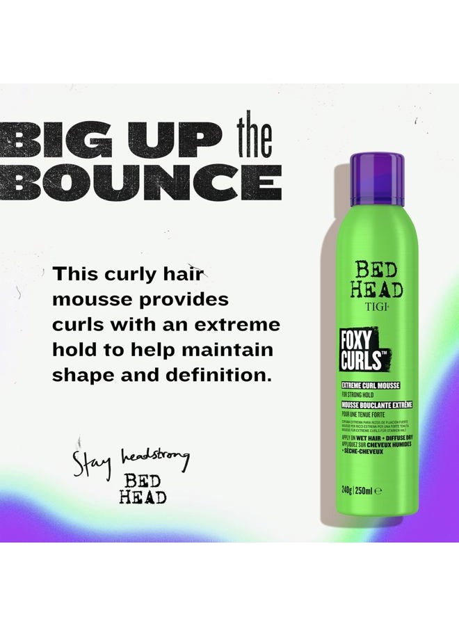 TIGI Bed Head Foxy Curls Curly Hair Mousse for Strong Hold 8.4 oz - Image 2
