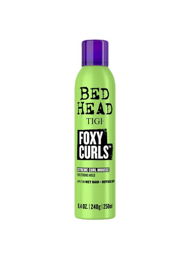 TIGI Bed Head Foxy Curls Curly Hair Mousse for Strong Hold 8.4 oz - Image 1