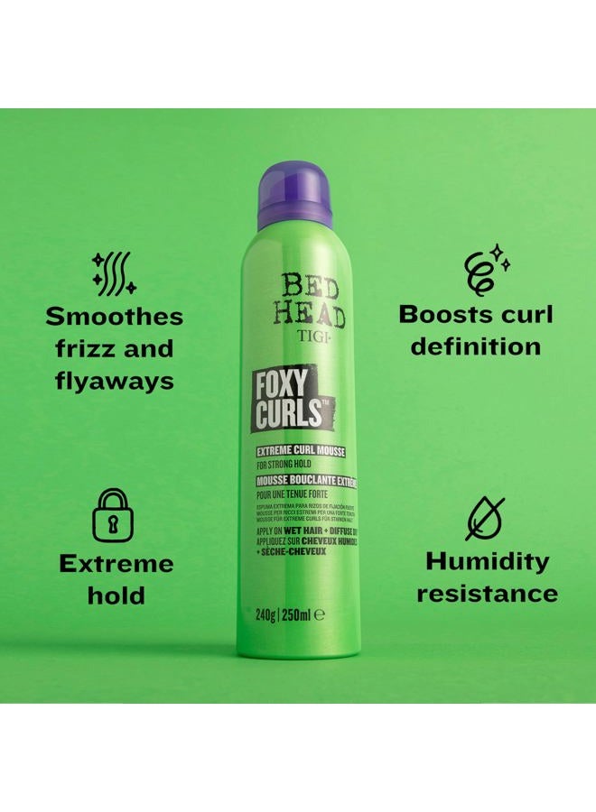 TIGI Bed Head Foxy Curls Curly Hair Mousse for Strong Hold 8.4 oz - Image 4