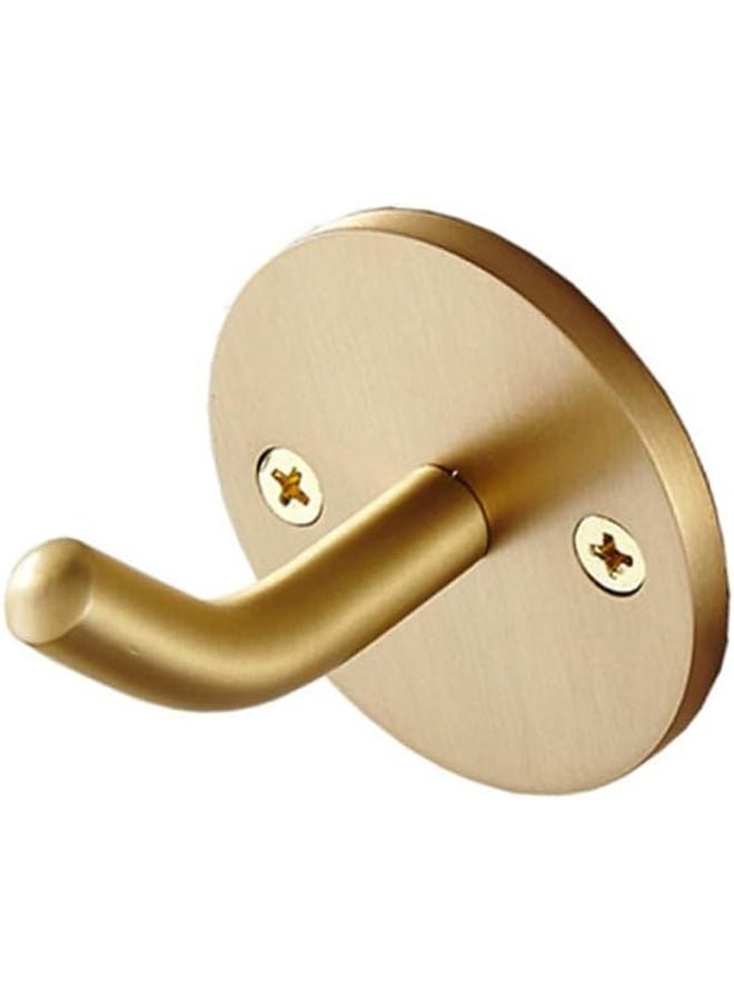 خطافات حائط نحاسية ثقيلة لتعليق المعاطف ذات الطراز العتيق للحمام وغرفة النوم والمطبخ والمدخل - Image 1