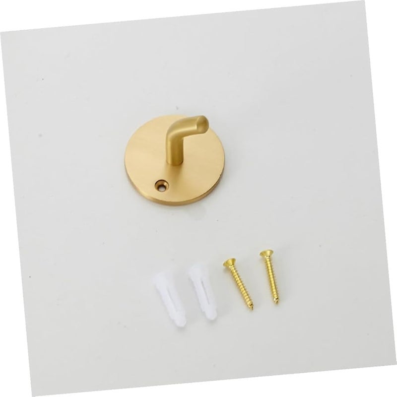 خطافات حائط نحاسية ثقيلة لتعليق المعاطف ذات الطراز العتيق للحمام وغرفة النوم والمطبخ والمدخل - Image 5